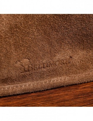 Taupe skórzana listonoszka damska włoska zamszowa kuferek Beltimore B64 - zdjęcie 10