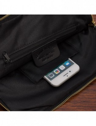 Skórzany plecak damski torba 2w1 elegancki A4 włoski pojemny czarny Vera Pelle S40 - zdjęcie 8