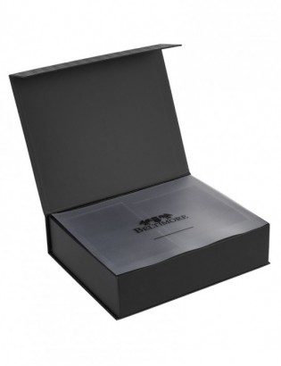 Zestaw prezentowy męski skórzany pasek portfel pudełko premium czarny Beltimore Z22 - zdjęcie 10