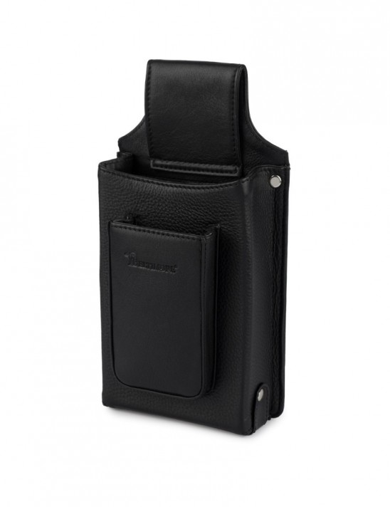 Skórzana kabura kelnerska saszetka na pasek etui dla kelnera czarna Beltimore U11