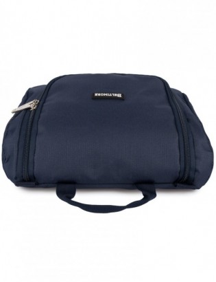 Kosmetyczka podróżna granatowa unisex organizer lusterko Beltimore R26 - zdjęcie 10
