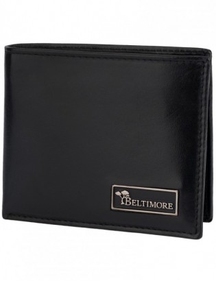 Zestaw prezentowy męski skórzany pasek portfel pudełko premium czarny Beltimore Z19 - zdjęcie 4