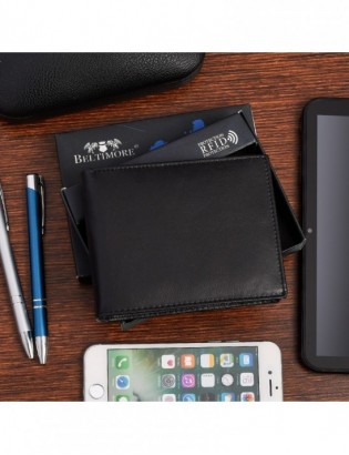 Zestaw męski skórzany premium Beltimore portfel pasek T93 - zdjęcie 11