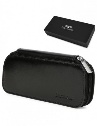 Piórnik Skórzany etui na pióro czarny Beltimore J05 - zdjęcie 1