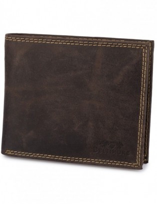 Portfel skórzany męski vintage poziomy klasyczny brązowy RFiD Beltimore S51 - zdjęcie 9