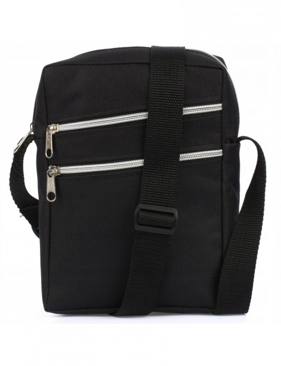 Torba na ramię męska saszetka listonoszka raportówka czarna lekka pojemna P86