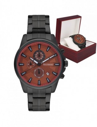 Zegarek męski bransoleta duży solidny z datownikiem premium Beltimore BT04 - zdjęcie 1