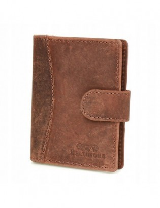 Etui na dokumenty karty skórzane slim Beltimore Brązowe G78 - zdjęcie 1