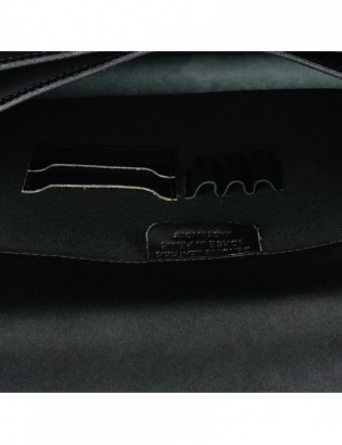 Czarna skórzana aktówka męska elegancka teczka na dokumenty Beltimore J21 - zdjęcie 8