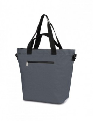 Torebka damska shopperka materiałowa duża A4 modna na ramię torba szara Beltimore R-TZ - zdjęcie 12