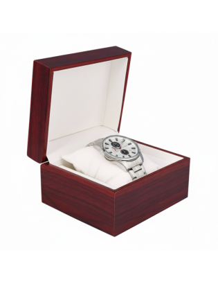 Zegarek męski na bransolecie duży solidny chronograf datownik srebrny Beltimore BT04 - zdjęcie 13