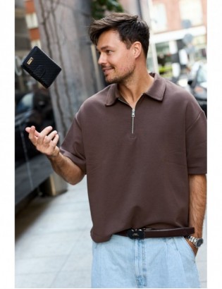 Męski portfel skórzany pionowy klasyczny RFiD duży czarny carbon premium Beltimore P04 - zdjęcie 4