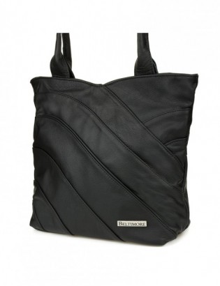 Czarna Skórzana Damska Torba na Ramię Beltimore L38 - zdjęcie 1