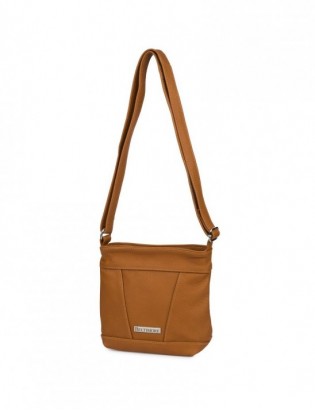 Torebka damska skórzana listonoszka mała premium klasyczna brązowa Beltimore L58 - zdjęcie 7