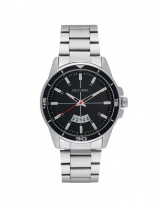 Zegarek męski bransoleta duży solidny z datownikiem premium Beltimore BT03 - zdjęcie 4