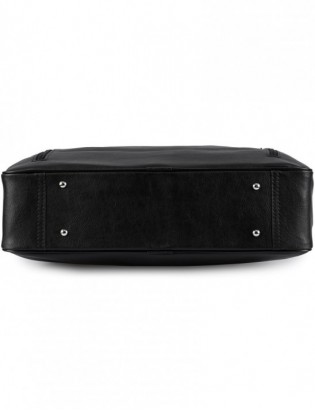 Torba męska skóra ekologiczna na dokumenty A4 laptopa czarna Beltimore M03 - zdjęcie 6