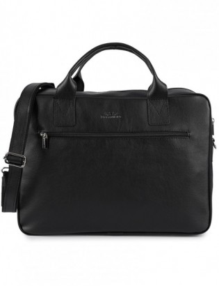 Torba męska skóra ekologiczna na dokumenty A4 laptopa czarna Beltimore M06 - zdjęcie 3