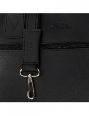 Torba męska skóra ekologiczna na dokumenty A4 laptopa czarna Beltimore M06 - zdjęcie 6