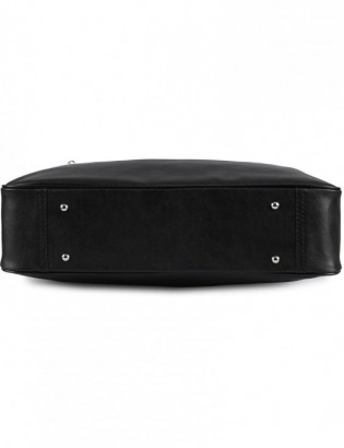 Torba męska skóra ekologiczna na dokumenty A4 laptopa czarna Beltimore M06 - zdjęcie 8