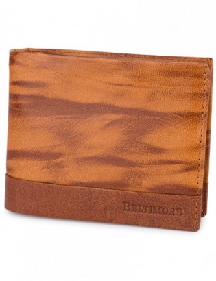 Portfel skórzany męski poziomy klasyczny brązowy RFiD Beltimore D34 - zdjęcie 8