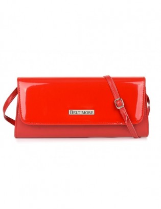 Czerwona Damska Torebka Kopertówka wieczorowa Beltimore W20 - zdjęcie 3