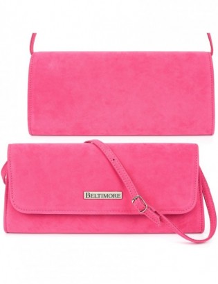 Różowa Damska Torebka Kopertówka wieczorowa Beltimore W65 - zdjęcie 1