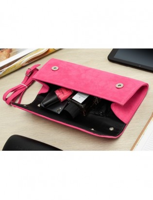 Różowa Damska Torebka Kopertówka wieczorowa Beltimore W65 - zdjęcie 6