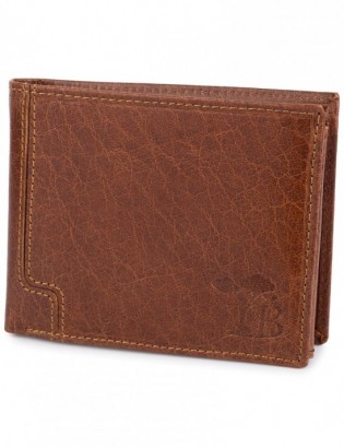 Portfel skórzany męski poziomy klasyczny brązowy RFiD Beltimore D40 - zdjęcie 7