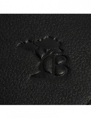 Podkówka portfel etui na pieniądze skórzana bilonówka banknotówka Beltimore czarna G83 - zdjęcie 6