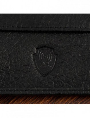 Męski portfel skórzany klasyczny duży poziomy czarny skóra nat Beltimore P09 - zdjęcie 8