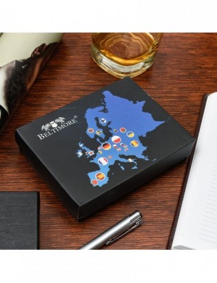 Męski portfel skórzany klasyczny duży poziomy czarny skóra nat Beltimore P09 - zdjęcie 9