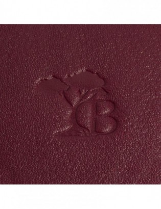 Podkówka portfel etui na pieniądze skórzana bilonówka banknotówka Beltimore burgund G83 - zdjęcie 6