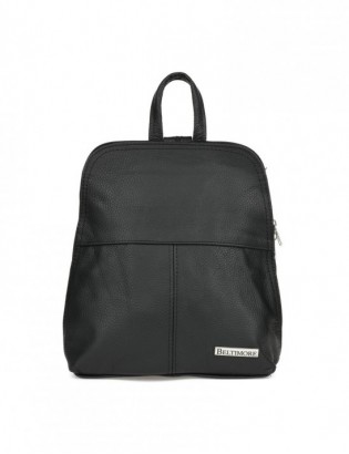 Plecak skórzany czarna torebka elegancka poręczna Beltimore 021 - zdjęcie 5