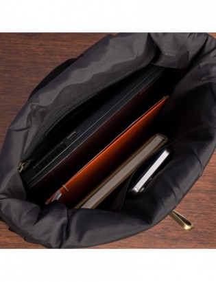 Plecak skórzany na laptopa 15,6 biznesowy duży A4 pojemny czarny premium Beltimore N19 - zdjęcie 5