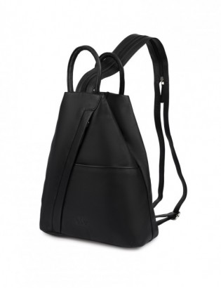 Plecak damski włoski plecaczek skórzany czarny mały Beltimore T52 - zdjęcie 1