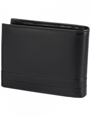 Portfel skórzany męski włoska skóra naturalna licowa premium klasyczny RFiD poziomy Beltimore G07 - zdjęcie 7