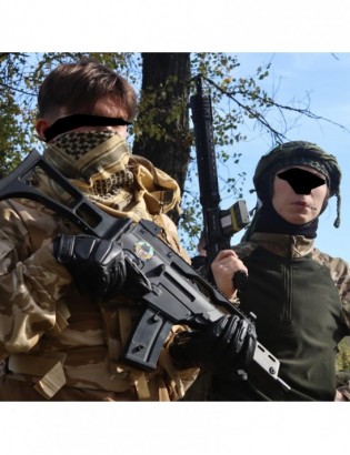 Chusta uniwersalna arafatka militarna wojskowa bawełniana duża zielona Beltimore SC-01 - zdjęcie 8