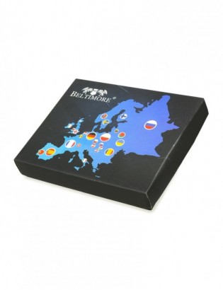 Portfel skórzany męski brązowy nubuk poziomy skóra ciężarówka RFiD Beltimore R93 - zdjęcie 10