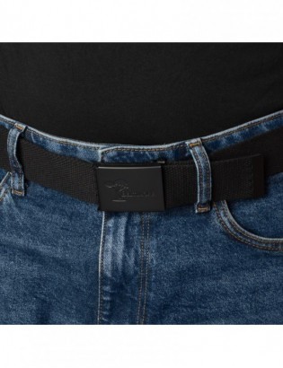 Pasek męski do spodni parciany otwieracz czarny długi bawełniany Beltimore Q08 - zdjęcie 2