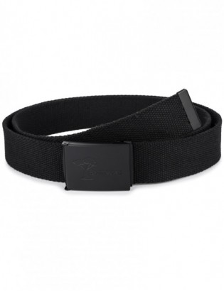 Pasek męski do spodni parciany otwieracz czarny długi bawełniany Beltimore Q08 - zdjęcie 8