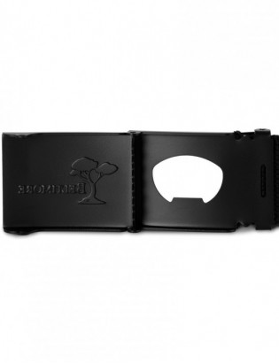 Pasek męski do spodni parciany otwieracz czarny długi bawełniany Beltimore Q08 - zdjęcie 12