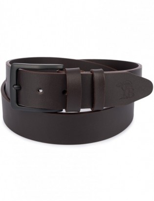 Skórzany pasek męski skóra naturalna licowa brązowy premium Beltimore E18 - zdjęcie 6