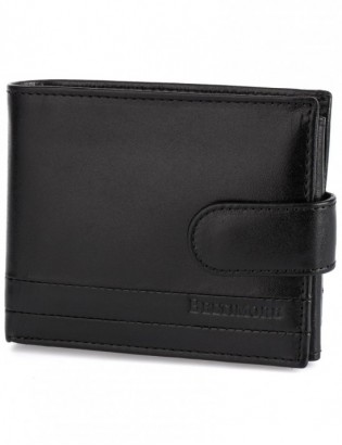 Portfel skórzany męski włoska skóra naturalna licowa premium klasyczny RFiD poziomy Beltimore G08 - zdjęcie 7
