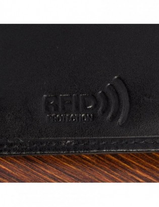 Portfel skórzany męski włoska skóra naturalna licowa premium klasyczny RFiD poziomy Beltimore G08 - zdjęcie 9