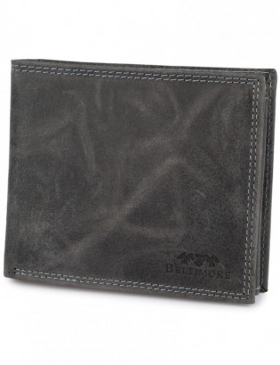 Portfel skórzany męski vintage poziomy klasyczny czarny RFiD Beltimore S51 - zdjęcie 11