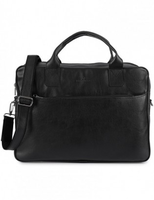 Torba męska skóra ekologiczna na dokumenty A4 laptopa czarna Beltimore M07 - zdjęcie 3