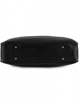 Torba męska skóra ekologiczna na dokumenty A4 laptopa czarna Beltimore M07 - zdjęcie 6