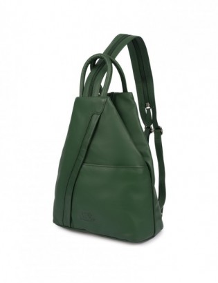 Plecak damski włoski plecaczek skórzany zielony mały Beltimore T52 - zdjęcie 1