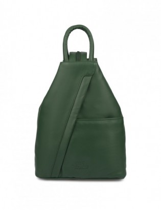 Plecak damski włoski plecaczek skórzany zielony mały Beltimore T52 - zdjęcie 11