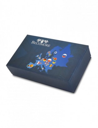 Damski skórzany portfel duży poziomy retro RFiD czarny BELTIMORE 043 - zdjęcie 8